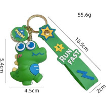 Brain Giggles Kawaii Key Chains For Girls Cute Pendant Cartoon Keyrings Anime Doll Silicone Key Holder For Bag Jewelry Car Keyring Christmas Birthday Gift, Green Dinosaur