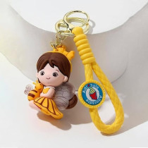 Brain Giggles Kawaii Key Chains For Girls Cute Pendant Cartoon Keyrings Anime Doll Silicone Key Holder For Bag Jewelry Car Keyring Christmas Birthday Gift, Yellow Bee