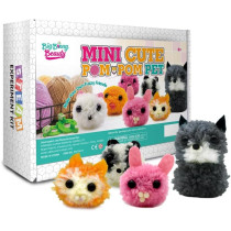 Brain Giggles Mini Cute Pom-Pom Pet Diy Craft Kit, Kids Science Activity Stem Science Diy Craft Project Toy, Perfect Arts And Crafts For Kids Aged 8+ Up (Mini Cute Pom-Pom Pet)