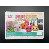 Brain Giggles Mini Cute Pom-Pom Pet Diy Craft Kit, Kids Science Activity Stem Science Diy Craft Project Toy, Perfect Arts And Crafts For Kids Aged 8+ Up (Mini Cute Pom-Pom Pet)