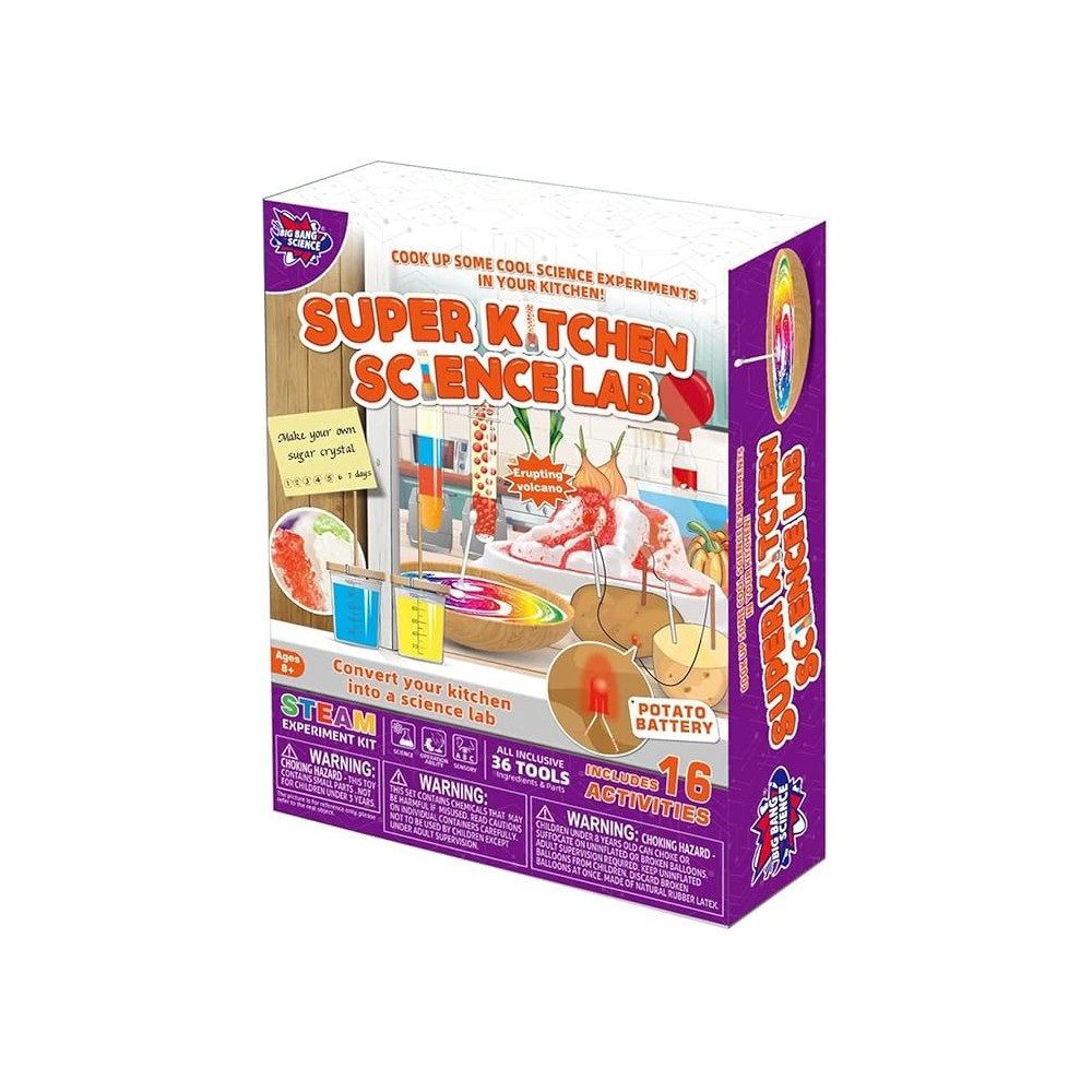 Brain Giggles Science Experiment Kit For Kids, Stem Toys For Boy Girls (Super Kitchen Science Lab)