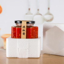 Small Glass Jars With Twist Black Lids|Airtight Food Storage Honey Jar Favors Leak Proof Seal (6, Hexagonal, 85Ml)