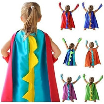 Brain Giggles Dinosaur Cloak (Light Blue & Yellow)