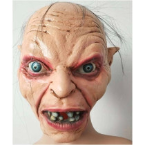 Brain Giggles Halloween Scary Mask, Durable, Adjustable Full Face Costume Mask For Men And Women, Gollum Mask