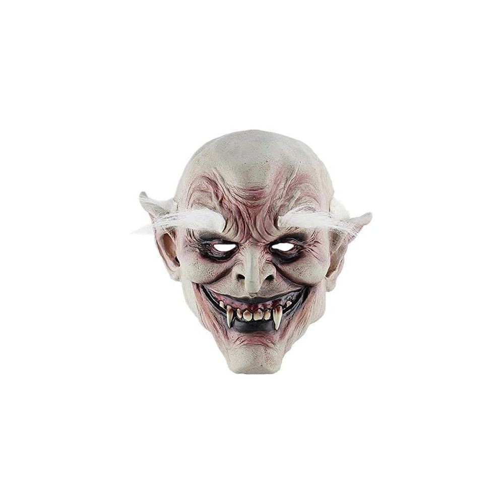 Brain Giggles Halloween Scary Mask, Durable, Adjustable Full Face Costume Mask For Men And Women, Old Vampire Mask