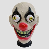 Brain Giggles Halloween Scary Mask, Durable, Adjustable Full Face Costume Mask For Men And Women, Scary Clown Mask