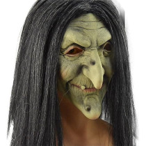 Brain Giggles Halloween Scary Mask, Durable, Adjustable Full Face Costume Mask For Men And Women, Scary Witch Mask