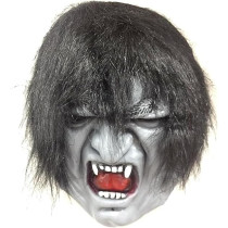 Brain Giggles Halloween Scary Mask, Durable, Adjustable Full Face Costume Mask For Men And Women, Scary Wolf Mask