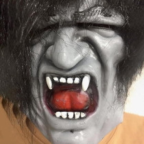 Brain Giggles Halloween Scary Mask, Durable, Adjustable Full Face Costume Mask For Men And Women, Scary Wolf Mask