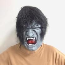 Brain Giggles Halloween Scary Mask, Durable, Adjustable Full Face Costume Mask For Men And Women, Scary Wolf Mask