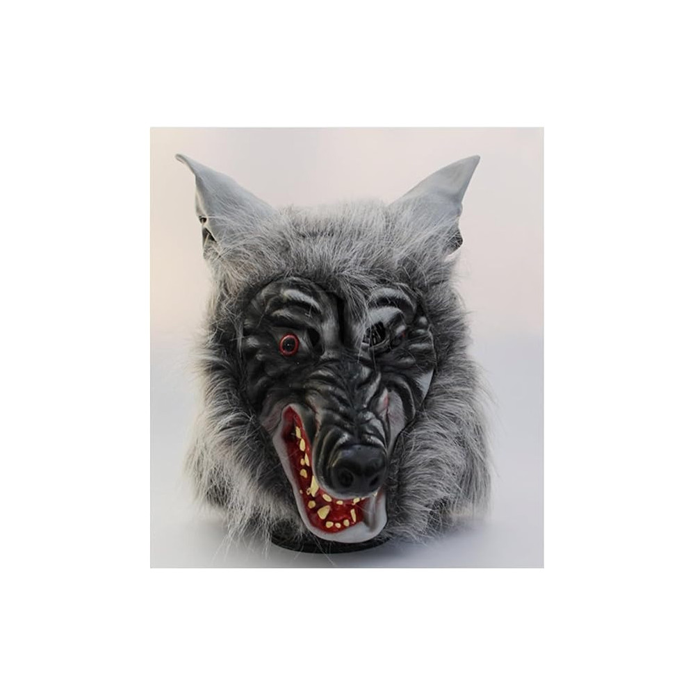 Brain Giggles Halloween Scary Mask, Durable, Adjustable Full Face Costume Mask For Men And Women, Ware Wolf Mask