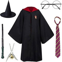 Brain Giggles Harry Potter Costume, Book Character Costumes For Boys And Girls, Cosplay Costume For Kids (Large)