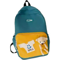 Brain Giggles Middle Student School Bags For Girls Teenager Sweet Cute Bear Oxford Backpack, Green
