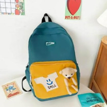 Brain Giggles Middle Student School Bags For Girls Teenager Sweet Cute Bear Oxford Backpack, Green