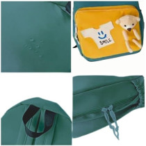 Brain Giggles Middle Student School Bags For Girls Teenager Sweet Cute Bear Oxford Backpack, Green