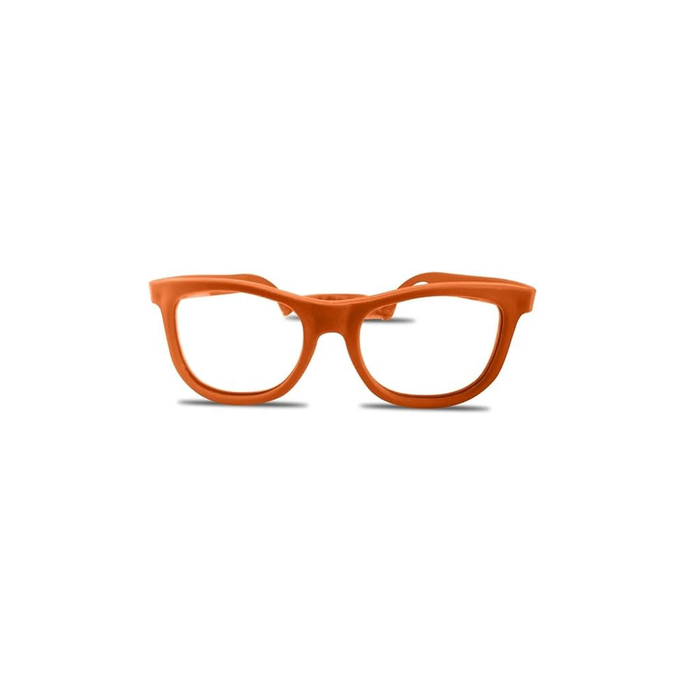 Kids Eyeglasses With Adjustable Strap And Hard Case, Unbreakable, Durable, Flexible Frames, Cr-01, Orange