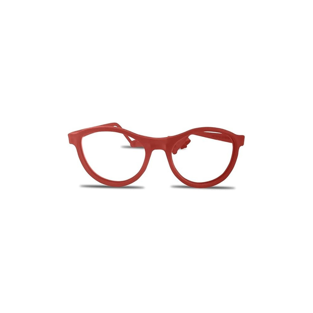 Kids Eyeglasses With Adjustable Strap And Hard Case, Unbreakable, Durable, Flexible Frames, Cr-01, Red