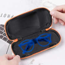 Kids Eyeglasses With Adjustable Strap And Hard Case, Unbreakable, Durable, Flexible Frames, Cr-01, Blue