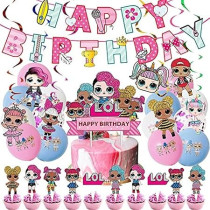 Brain Giggles LOL Theme Birthday Party Supplies Birthday Decoration Set