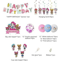 Brain Giggles LOL Theme Birthday Party Supplies Birthday Decoration Set