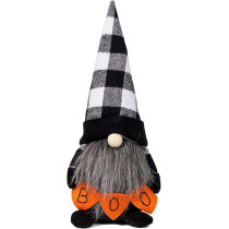 Brain Giggles Halloween Faceless Doll, Black
