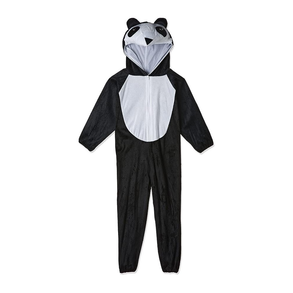Jade Panda Costume For Kids, White/Black, Medium