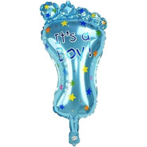 Brain Giggles 1 Piece Baby Foot Baby Shower Decorations, Blue