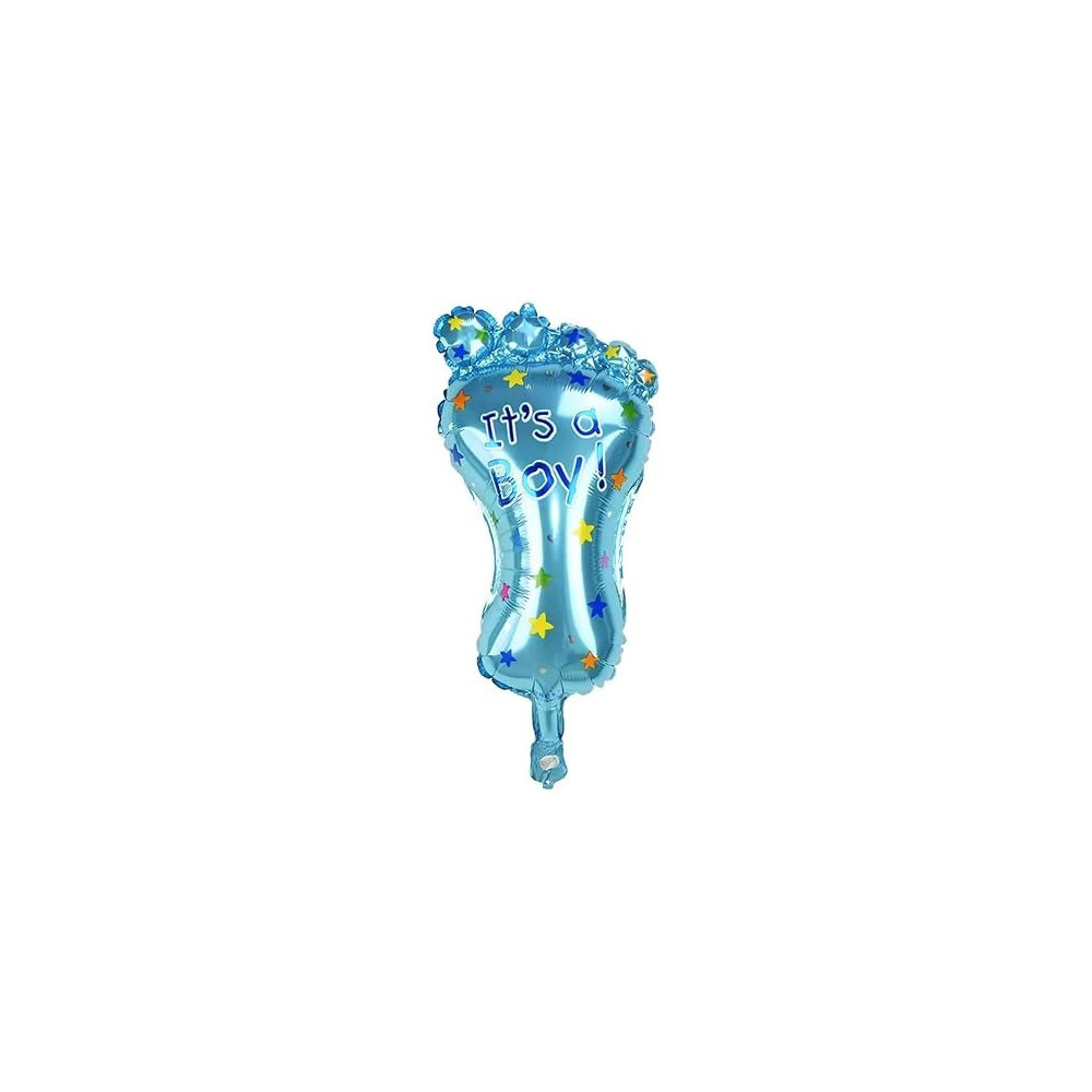 Brain Giggles 1 Piece Baby Foot Baby Shower Decorations, Blue