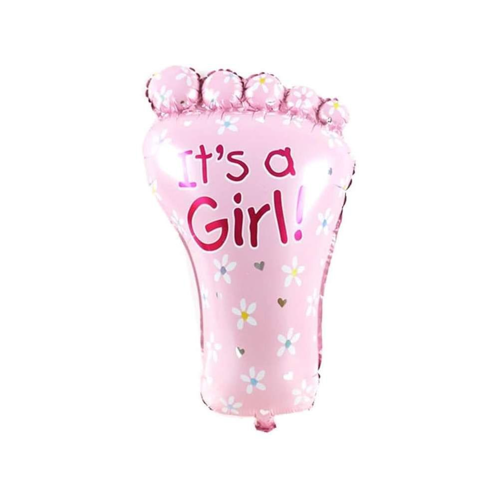 Brain Giggles 1 Piece Baby Foot Baby Shower Decorations, Pink
