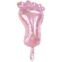 Brain Giggles 1 Piece Baby Foot Baby Shower Decorations, Pink