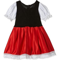 Jade Riding Hood Costume For Girls, White And Red, Medium