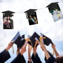 Brain Giggles Graduation Balloons Set Of 42 Pieces, Black And Golden