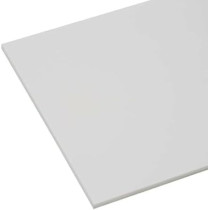 White HDPE 0.8 mm Thickness High Density Polyethylene Solid Sheet, 39 x 39 cm