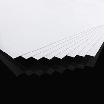 White ABS Sheet 39 x 39 Cm 1 mm Thickness High Tensile And Impact Strength Moldable Plastic Material For Crafts, Pack Of 12