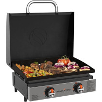 Blackstone 22 Inch Tabletop Griddle With Dual H Burners, Adjustable Hight And Stainless Steel Front Panel
