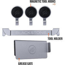 Blackstone Grease Gate And Magnetic Tool Holder Combo, Prevent Food Loss And Keep Gear Close, Pack Of 5 Pcs