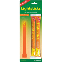 Coghlans Snaplight Non Toxic Weatherproof Orange Light sticks Pack Of 2 Stays Up to 12 Hours