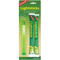 Coghlans Snaplight Non Toxic Weatherproof Green Light sticks Pack Of 2 Stays Up to 12 Hours