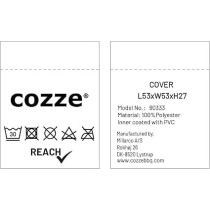 Cozze 13 Inch Water Resistant Gas Pizza Oven Cover, Black