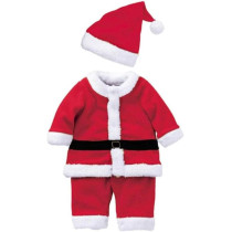 Brain Giggles Kids Santa Claus Costume For Boys With Santa Hat, Large