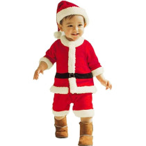 Brain Giggles Kids Santa Claus Costume For Boys With Santa Hat, Extra Large