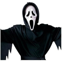 Brain Giggles Scream Ghost Face Fancy Dress Costume With Mask For Men And Women, Black, Extra Large
