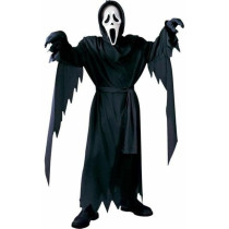 Brain Giggles Scream Ghost Face Fancy Dress Costume With Mask For Men And Women, Black, Extra Large
