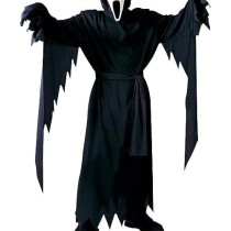 Brain Giggles Scream Ghost Face Fancy Dress Costume With Mask For Men And Women, Black, Extra Large