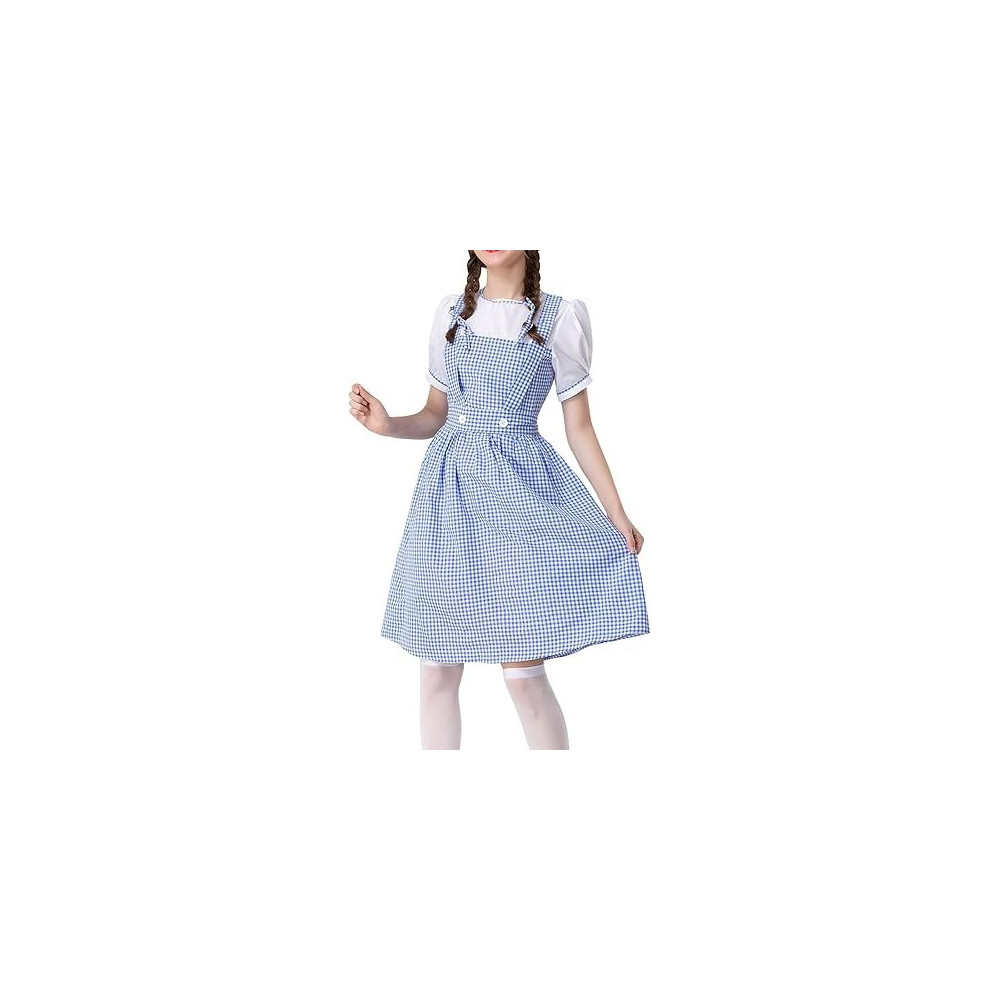 Brain Giggles Dorothy Costume For Girls, Blue, Medium