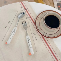 Brain Giggles Kids Cutlery Set With Case, Round Edge Stainless Steel Tableware With Bpa Free Cute Handles, Children Spoon And Fork Cutlery Set For Lunch Box, Children Flatware, Pink