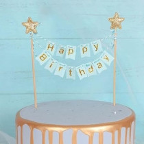 Brain Giggles Brain Giggles Happy Birthday Cake Topper, Blue