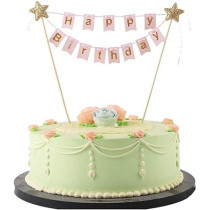 Brain Giggles Brain Giggles Happy Birthday Cake Topper, Pink