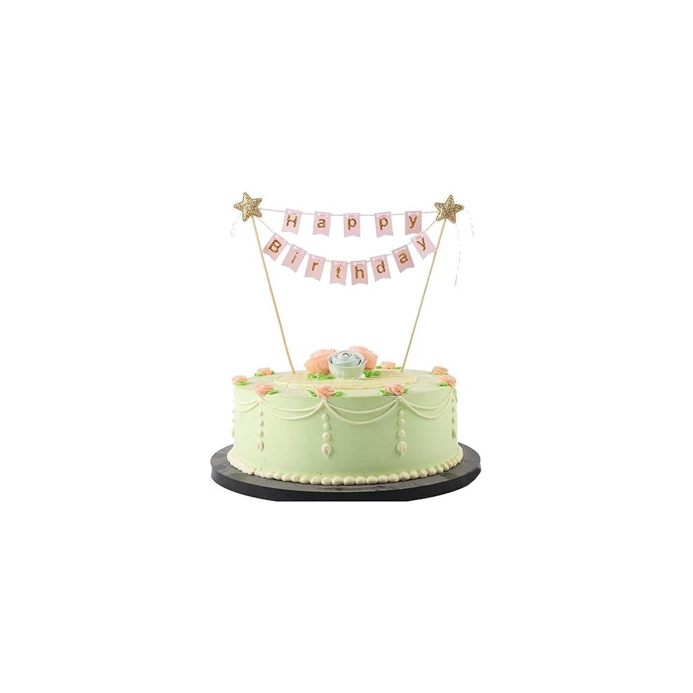 Brain Giggles Brain Giggles Happy Birthday Cake Topper, Pink