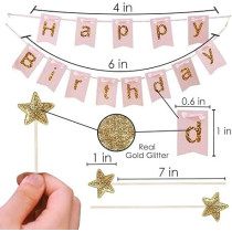 Brain Giggles Brain Giggles Happy Birthday Cake Topper, Pink